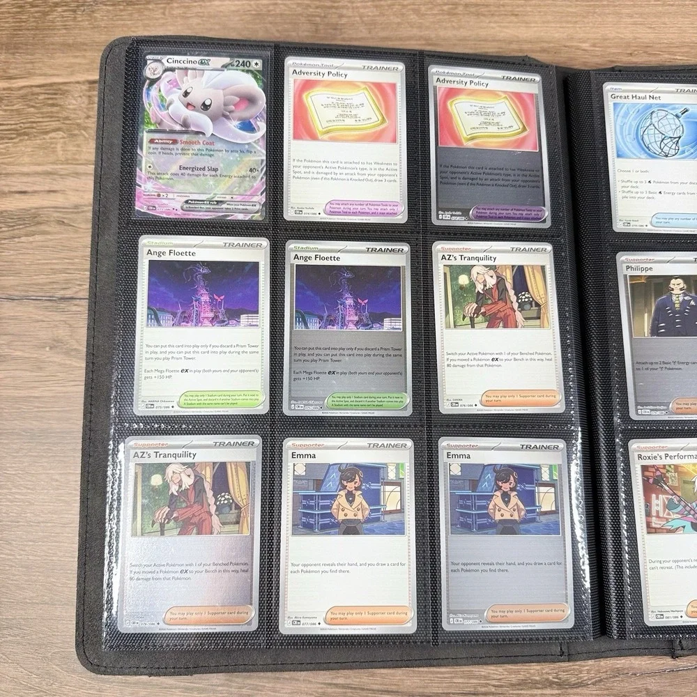 Pokemon Chaos Rising Complete Master Set 100% Plus Gamegenic Binder Included